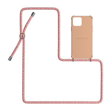 URBANYS NECKLACE Apple iPhone 15 Necklace-Cover mit Kordel Summer of Love matt