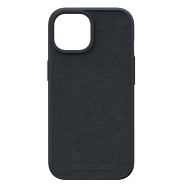 NJORD Apple iPhone 15 Hard-Cover Suede MagSafe Case Black