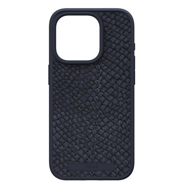 NJORD Apple iPhone 15 Pro Hard-Cover Salm.Leather Magsafe Case Black