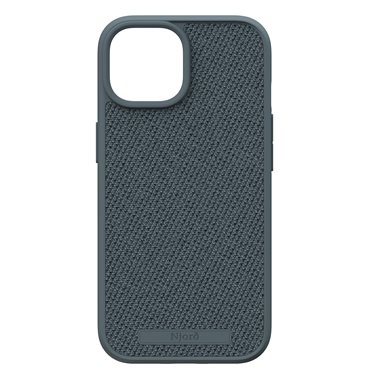 NJORD Apple iPhone 15 Hard-Cover Fabric MagSafe Case Dark Grey