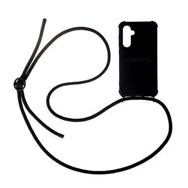 URBANYS NECKLACE Samsung Galaxy S23 FE Necklace-Cover mit Kordel All Black matt