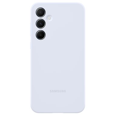 SAMSUNG Galaxy A55 Silikon-Cover Silicone Case Light Blue