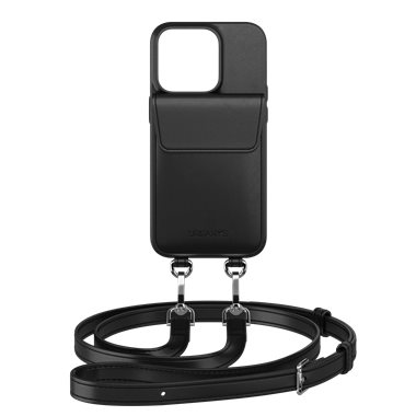 URBANYS NECKLACE Apple iPhone 14Pro Necklace-Cover mit Kordel Night Owl black