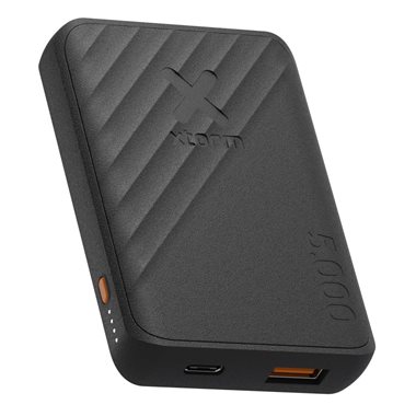 Powerbank 5'000mAh 12W, 1x USB-C, 1x USB-A Go2 Series Charcoal Black