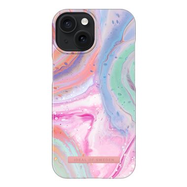 IDEAL OF SWEDEN Apple iPhone 15 Magsafe Designer Hard-Cover Pastel Marble