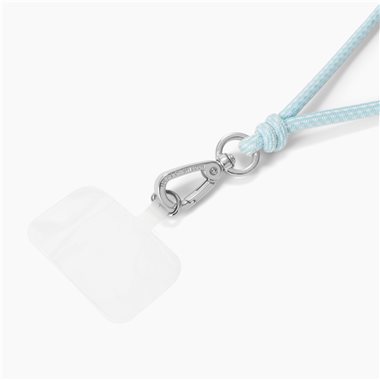 IDEAL OF SWEDEN Universalband mit Einlegekarte für alle Cases mit Ladeanschluss mittig Cord Phone Strap Multi Light Blue