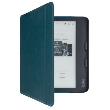 Kobo Libra 2 / Tolino Vision 6 Book-Cover Easy-Click petrol