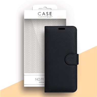 CASE 44 Huawei P40 Book-Cover Case No.11 Cross Grain black