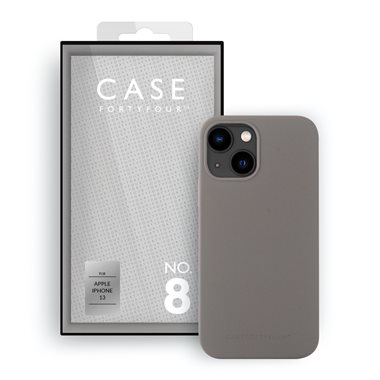 CASE 44 Apple iPhone 13 Soft-Cover Liquid Silicone Case pebble