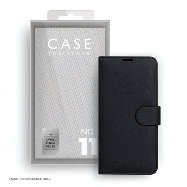 CASE 44 Oppo Reno 6 Pro 5G Book-Cover No.11 black