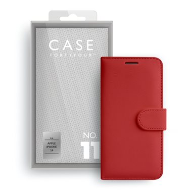 CASE 44 Apple iPhone 14 Book-Cover No.11 red