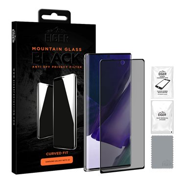 EIGER Samsung Note 20 Display-Glas Privacy 3D Eiger Mountain Glass Black