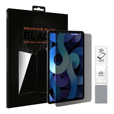EIGER iPad Air (2020)/iPad Pro 11(2018/20/21) Privacy-Schutzglas Mountain Glass Black Tablet