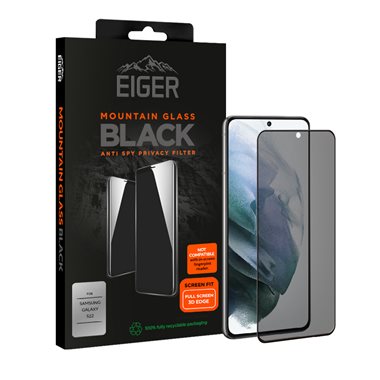EIGER Samsung Galaxy S22 Display-Glas Privacy 3D Eiger Mountain Glass Black