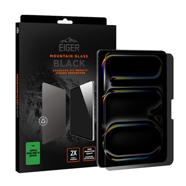 Apple iPad Pro 11 (2024) Privacy Sichtschutz-Glas Standard Fit Eiger Mountain Glass Tablet Black