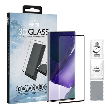 EIGER Samsung Note 20 Display-Glas 3D Glass clear/black