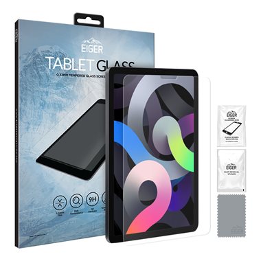 EIGER Apple iPad Air (2020/22) Displayschutzglas Mountain Glass Clear Tablet