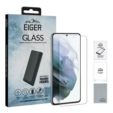 EIGER Samsung Galaxy S21 FE 5G Display-Glas (1er-Pack) 2.5D Glass clear