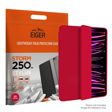 EIGER Apple iPad Pro 11 (18/20/21/22) Folio-Case mit Stylus-Halterung schwarz Eiger Storm 250m Stylus Case Red