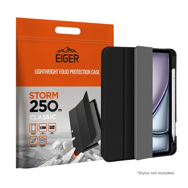 Apple iPad Air 11 (22/24) Pro 11 (21/22) Folio-Case schwarz Eiger Storm 250m Classic Case Black